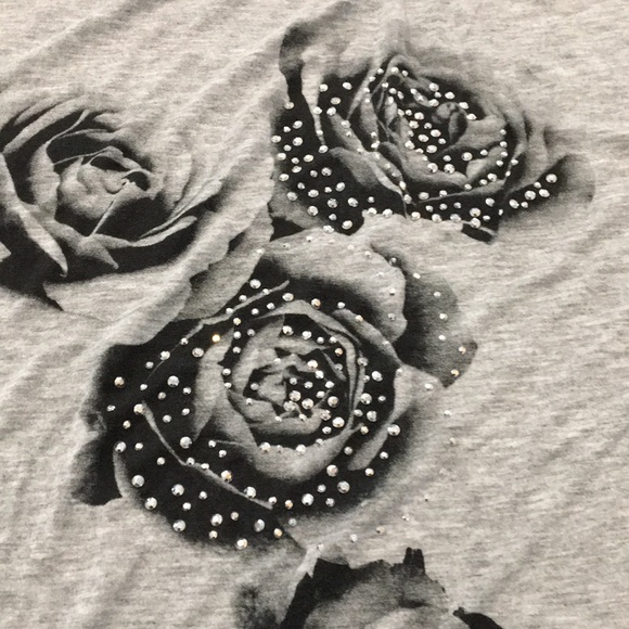 Comfy Extra Long Embellished Tee - Picture 2 of 3